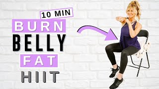 10 Minute Seated Abs Workout For Women Over 50 At Home 🔥 Burn Belly Fat FAST [upl. by Inamik]