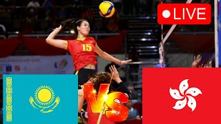 kazakhstan womens vs Hong Kong Women ava challenge cup womens live score volleyball [upl. by Lamont]