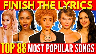 FINISH THE LYRICS  Most Popular Songs EVER 1990  2024 📀MEGA CHALLENGE📢🎵 [upl. by Obie]