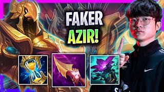 FAKER AZIR MID GAMEPLAY SOLOQ  T1 Faker Plays Azir Mid vs Lucian  Season 2024 [upl. by Flin]