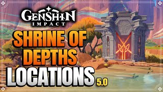 All Natlan Pyro Shrine Of Depths Locations  Part 1 【Genshin Impact】 [upl. by Notslah140]