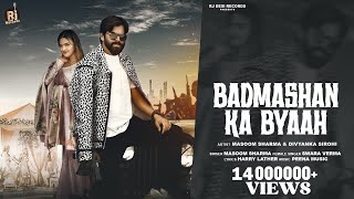 Badmashan Ka Byaah Official Video  Masoom Sharma  New Haryanvi Song  Divyanka Sirohi [upl. by Brande]