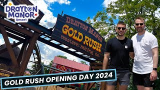 Gold Rush Opening Day Of Drayton Manor’s Newest Rollercoaster [upl. by Tory]