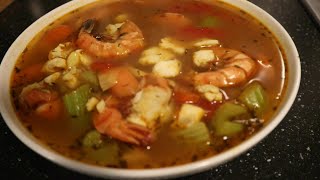 Spanish Fish Soup Cod and Shrimp  Sopa de Pescado  Jans Kitchen  Jan Tom Yam [upl. by Esile]