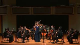 Elicia Silverstein plays amp conducts Mendelssohn D minor Violin Concerto Excerpts [upl. by Enirac]