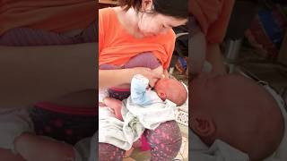 cutebaby breastfeedingsuccess babyfeeding baby normalizebreastfeeding cute breastfeeding [upl. by Eniwtna201]