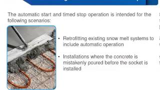 Segment 2 Snow Melting Control Options [upl. by Gleeson]