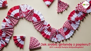 Jak zrobić girlandę z papieru na Dzień Niepodległości [upl. by Feltie895]