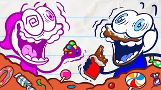 Pencilmate and Pencilmiss Eat a HOUSE  Pencilmation India  Animation  Cartoons  Pencilmation [upl. by Adebayo]