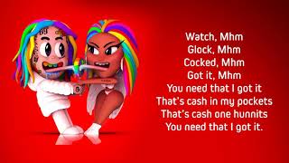 6ix9ine Nicki Minaj – TROLLZ Lyrics [upl. by Asihtal726]