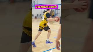 Bro came for vengeance 😳 hooping basketball nba hoops funny viral shorts viralshorts dunk [upl. by Jalbert]