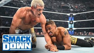 FULL MATCH Cody Rhodes vs Carmelo Hayes SmackDown highlights April 26 2024 [upl. by Broddie]