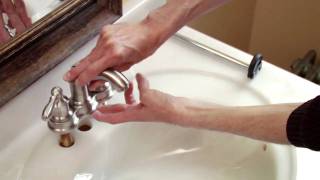 How to Install a Moen Centerset Faucet [upl. by Xymenes812]