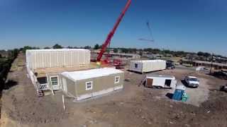 Modular Homes  Fourplex Assembly shot wGoPro [upl. by Onitnevuj]