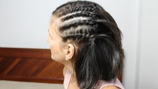 Penteado fácil para cabelo curto médio longo liso cacheado e crespo  Penteados [upl. by Aneres]