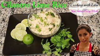 Cilantro Lime Rice  How to make Cilantro Lime Rice  Cooking with Lilia [upl. by Cerelly235]