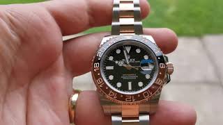 ROLEX GMT 126711 ROOTBEER 40MM STEEL ROSE GOLD OYSTER [upl. by Bink]