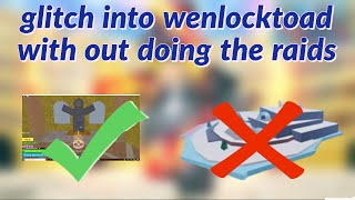 How to GLITCH INTO wenlocktoad without doing raids patched blox fruits glitch [upl. by Yenaffit]