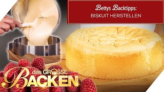 Biskuit herstellen So funktionierts ganz einfach  Bettys Backtipps Das große Backen 2023 SAT1 [upl. by Elletsyrc810]