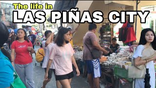 The Local life of talon 1 Las piñas city PhilippinesReal walking 4k [upl. by Hazem544]