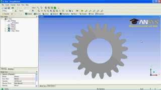 ANSYS WORKBENCH MODELING TUTORIAL9 [upl. by Newfeld]