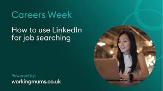 How to use LinkedIn for job searching  Careers Week 2024 [upl. by Aimat]