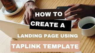 How to use Taplink Template to create a landing pageviral trendingvideo tutorial learn [upl. by Sybyl]