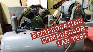 Reciprocating Air compressor Lab experiment  Thermal Lab [upl. by Thomasina565]