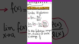 ¿Qué son Límites ALGEBRAICOS Los Limites Algebraicos son aquellos [upl. by Allwein]