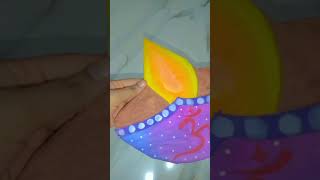 DIY wall decor for diwali 🪔🎇💗✨ DIY diwali decoration Day 1 diy crafterworld artandcraft craft [upl. by Daukas457]