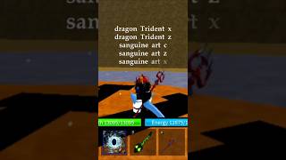 best dragon trident combo omgzoro roblox bloxfruits [upl. by Nefets]