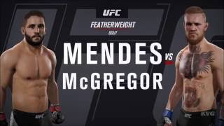 EA Sports UFC 2  Chad Mendes vs Conor McGregor  Gameplay HD 1080p60FPS [upl. by Moynahan]