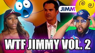 Jimmy Carr Riskiest Jokes Vol 2 AMERICAN COUPLE REACT [upl. by Nielson]