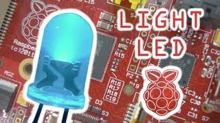 Lighting an LED with the Raspberry Pi [upl. by Erehpotsirhc917]