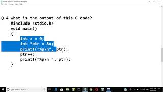 Pointer interview questions in c [upl. by Riebling]