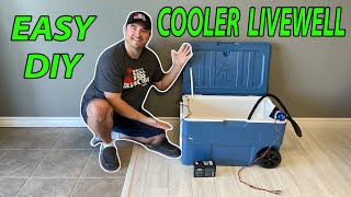 How To Make A DIY Cooler Livewell for Fishing Tournaments Super Easy [upl. by Catima]