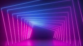 No Copyright Neon Lights Modern Animated Loop Background  Free Footage  Motion Made [upl. by Smail616]