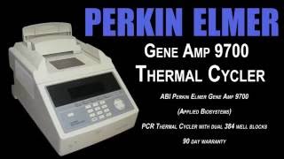 PERKIN ELMER GENE AMP 9700 THERMAL CYCLER 1970A [upl. by Ogg839]