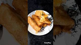 BREAD CHEESE ALOO ROLL RECIPE food recipe cooking shorts [upl. by Atirrehs]