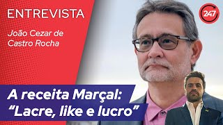 João Cezar de Castro Rocha escancara a receita Marçal “Lacre like e lucro” [upl. by Arekat]