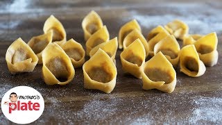 HOMEMADE TORTELLINI RECIPE  How to Make Tortellini Pasta  Italian Food Recipes [upl. by Aamsa]