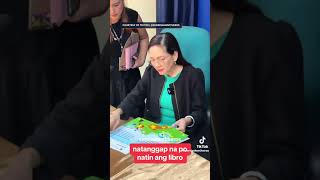 Senator Risa Hontiveros receives Vice President Sara Dutertes book [upl. by Ahsiyn38]