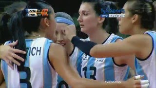 Preolímpico de vóley femenino Argentina vs Perú [upl. by Calloway]