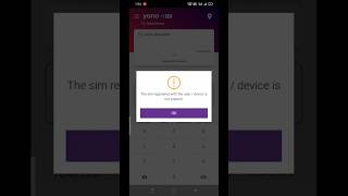 the sim registered with the user device is not present sbi  sbi yano app mpin login problem sbi [upl. by Pasia]
