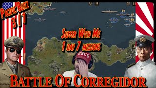 Battle Of Corregidor 1942 Pacific Front quotPacific Blitz 37quot  Glory Of Generals 3 [upl. by Issim]