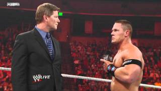 Raw The Best of 2009  Triple H vs John Cena vs Randy [upl. by Imugem230]