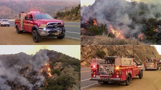 Brush Fire on Malibu Canyon Rd Woolsey Fire [upl. by Marga615]