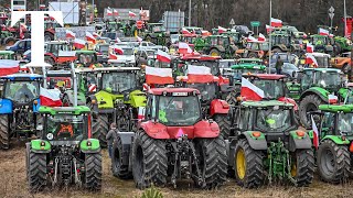 LIVE Polish farmers protest in Warsaw [upl. by Elstan]