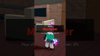 Got murderer as soon as I joined ☺️ roblox mm2 robloxshorts murdermystery2 shorts mm2shorts [upl. by Eeclehc]