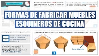 Formas De Fabricar Muebles Esquineros De Cocina [upl. by Bret155]